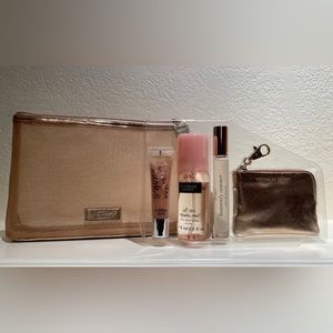 Victoria's Secret Heavenly Summer Perfume Rollerball Flavored Gloss Gift Set 5PC